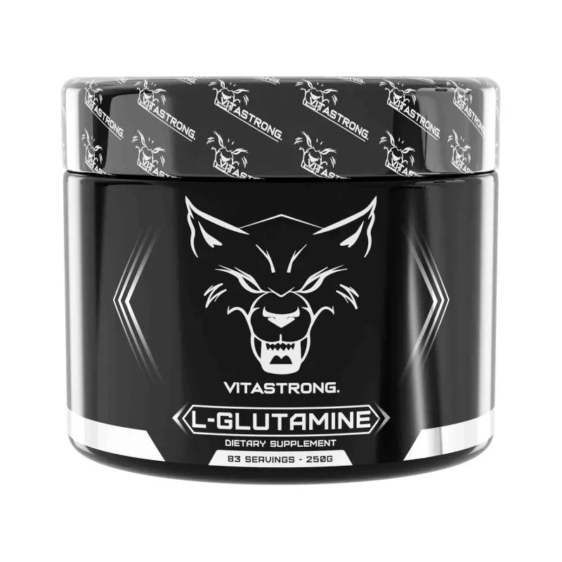 Glutamine Powder Vitastrong 250G (83 Portions), 100% KYOWA Quality, GH Growth Hormone Stimulates, L-Glutamine without Superfute Additives for Post Workout Muscle Recovery, Misuse