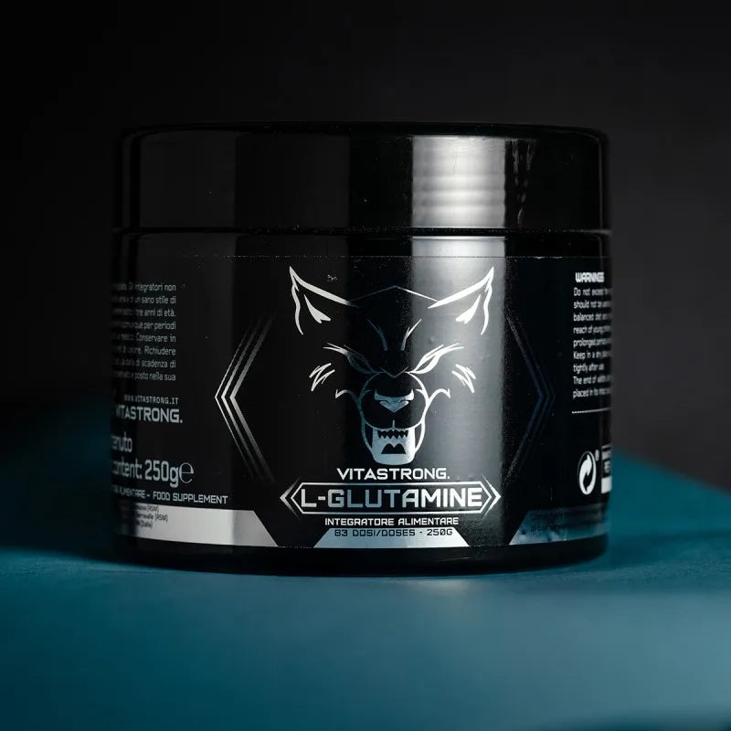 Glutamine Powder Vitastrong 250G (83 Portions), 100% KYOWA Quality, GH Growth Hormone Stimulates, L-Glutamine without Superfute Additives for Post Workout Muscle Recovery, Misuse