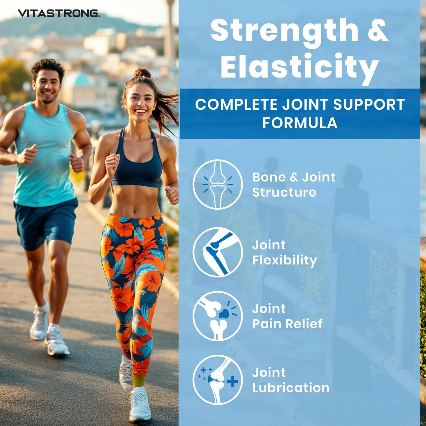 HYDROLIZED COLLAGENE 2000MG Vitastrong - Collinstant Collagen and Hyaluronic Acid with Biotin, Coenzyme Q10, Zinc, Selenium, Vitamin C, Vitamin D-Effective Formula-Premium Quality