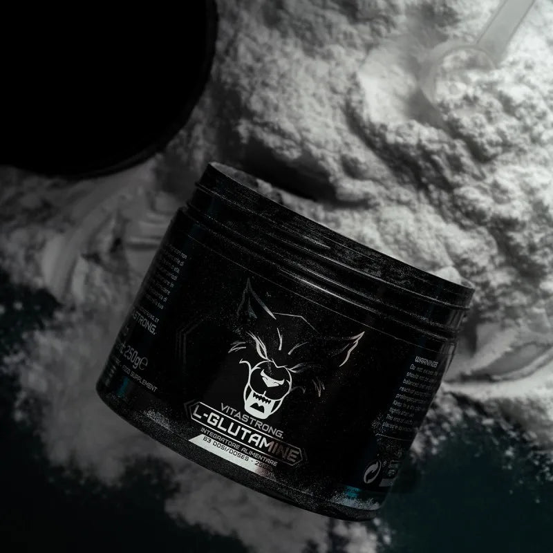 Glutamine Powder Vitastrong 250G (83 Portions), 100% KYOWA Quality, GH Growth Hormone Stimulates, L-Glutamine without Superfute Additives for Post Workout Muscle Recovery, Misuse