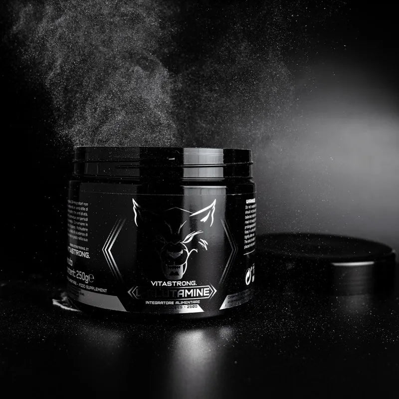 Glutamine Powder Vitastrong 250G (83 Portions), 100% KYOWA Quality, GH Growth Hormone Stimulates, L-Glutamine without Superfute Additives for Post Workout Muscle Recovery, Misuse