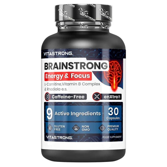 Brain Nootropic Supplements-Combat Mental Difficulty, Increase Memory, Slow Brain Aging-With Vitamin B6, Vitamin B12, Coq10, Folic Acid, Caffeine, L-Carnitine and Other-30 Tablets